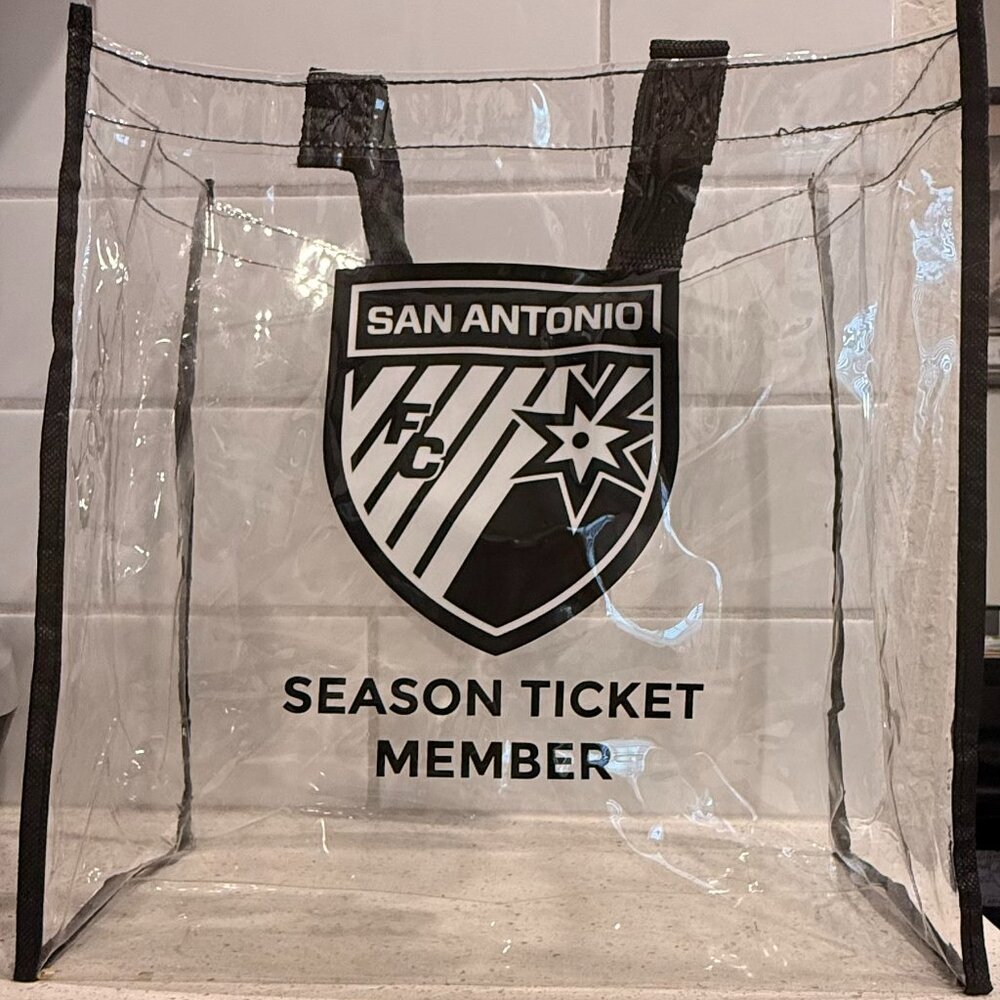 San Antonio FC Bundle - Season Ticket Member Clear Stadium Bag & 2022 Champions